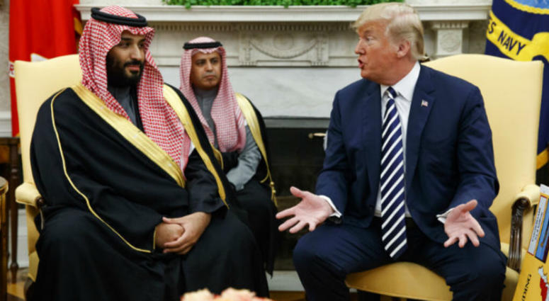 FILE - In this March 20, 2018, file photo, President Donald Trump meets with Saudi Crown Prince Mohammed bin Salman in the Oval Office of the White House in Washington. FILE - In this March 20, 2018, file photo, President Donald Trump meets with Saudi Crown Prince Mohammed bin Salman in the Oval Office of the White House in Washington.