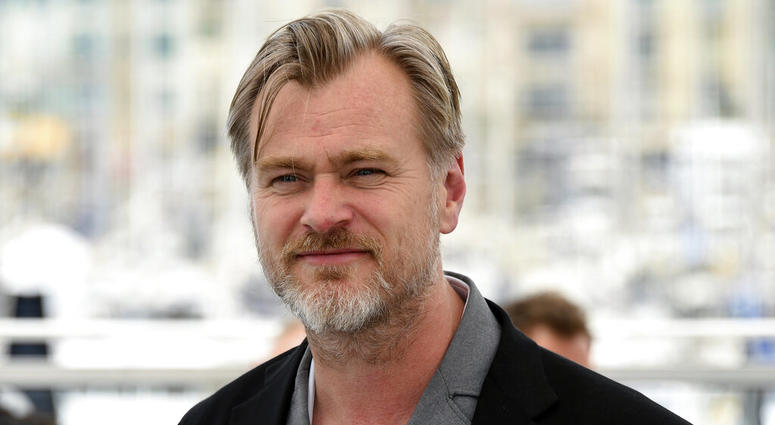 In this May 12, 2018 file photo, director Christopher Nolan poses for photographers during a photo call for "Rendezvous with Christopher Nolan" at the 71st international film festival, Cannes, southern France. Christopher Nolan