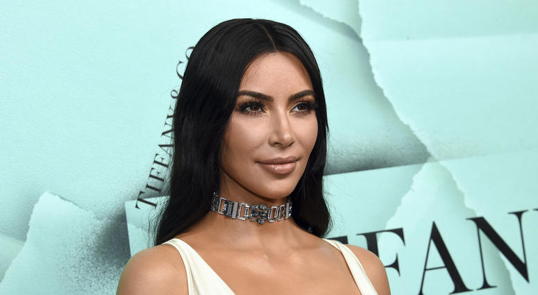 This Oct. 9, 2018 file photo shows Kim Kardashian West at the Tiffany & Co. 2018 Blue Book Collection: The Four Seasons of Tiffany celebration in New York. Kim Kardashian West