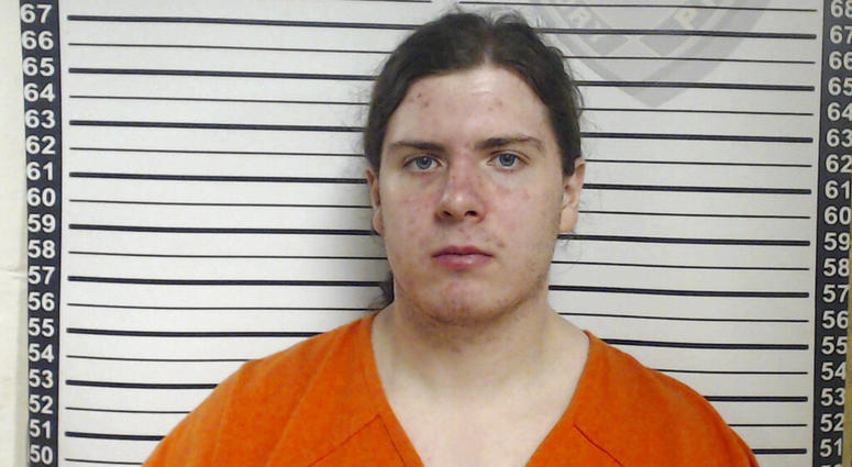 This booking image released by the Louisiana Office of State Fire Marshal shows Holden Matthews, 21, who was arrested Thursday, April 11, 2019, in connection with suspicious fires at three historic black churches in southern Louisiana. Holden Matthews