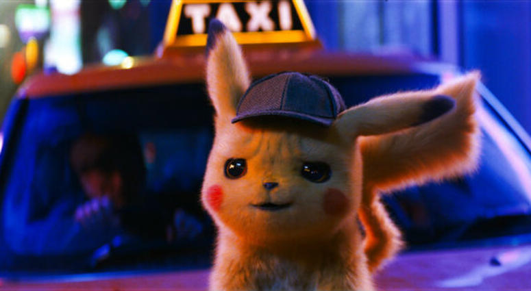 This image released by Warner Bros. Pictures shows the character Detective Pikachu, voiced by Ryan Reynolds, in a scene from "Pokemon Detective Pikachu." This image released by Warner Bros. Pictures shows the character Detective Pikachu, voiced by Ryan Reynolds, in a scene from "Pokemon Detective Pikachu."