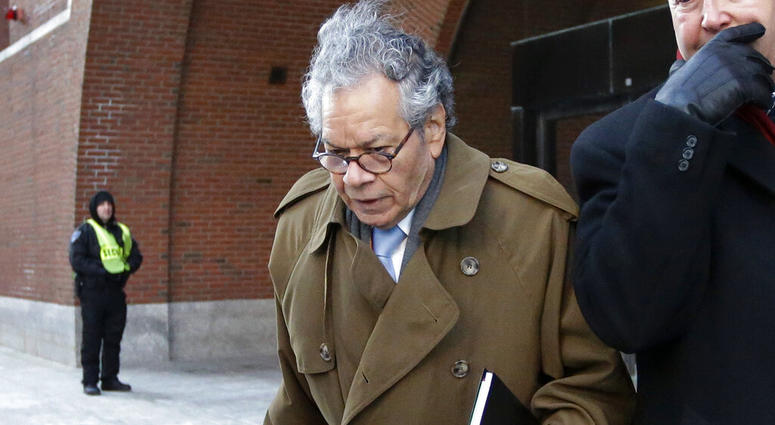 FILE - In this Jan. 30, 2019, file photo, Insys Therapeutics founder John Kapoor leaves federal court in Boston. On Thursday, May 2, 2019, Kapoor was found guilty in a scheme to bribe doctors to boost sales of a highly addictive fentanyl spray meant for cancer patients with severe pain.