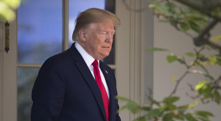 President Donald Trump arrives before signing H.R. 1327, an act ensuring that a victims' compensation fund related to the Sept. 11 attacks never runs out of money, in the Rose Garden of the White House, Monday, July 29, 2019, in Washington. President Donald Trump arrives before signing H.R. 1327, an act ensuring that a victims' compensation fund related to the Sept. 11 attacks never runs out of money, in the Rose Garden of the White House, Monday, July 29, 2019, in Washington.
