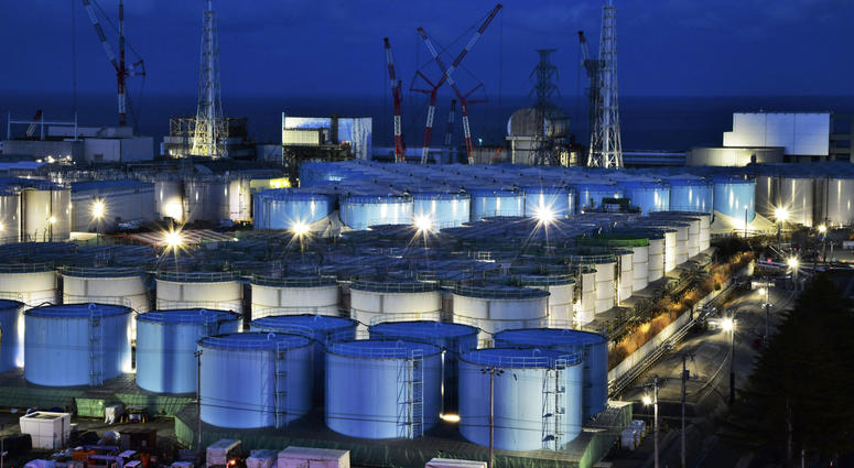 This Jan. 25, 2019, photo shows water tanks containing contaminated water that has been treated at the Fukushima Dai-ichi nuclear plant in Okuma town, Fukushima prefecture, northeastern Japan. This Jan. 25, 2019, photo shows water tanks containing contaminated water that has been treated at the Fukushima Dai-ichi nuclear plant in Okuma town, Fukushima prefecture, northeastern Japan.
