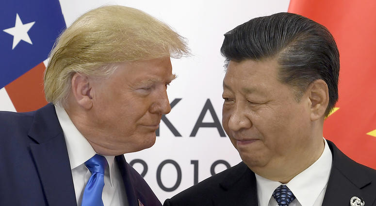 In this June 29, 2019, file photo, President Donald Trump, left, meets with Chinese President Xi Jinping during a meeting on the sidelines of the G-20 summit in Osaka, Japan. Donald Trump and China's Xi Jinping