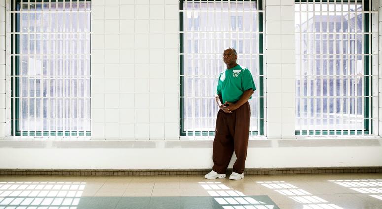 Incarcerated filmmaker Ezra poses for a portrait at the State Correctional Institution in Chester, Pa. Incarcerated filmmaker Ezra poses for a portrait at the State Correctional Institution in Chester, Pa.