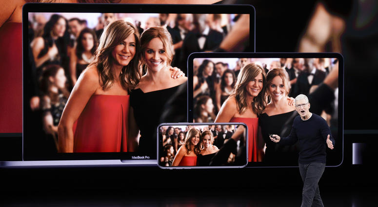Apple CEO Tim Cook announces new products at an event Tuesday, Sept. 10, 2019, in Cupertino, Calif. Apple CEO Tim Cook announces new products