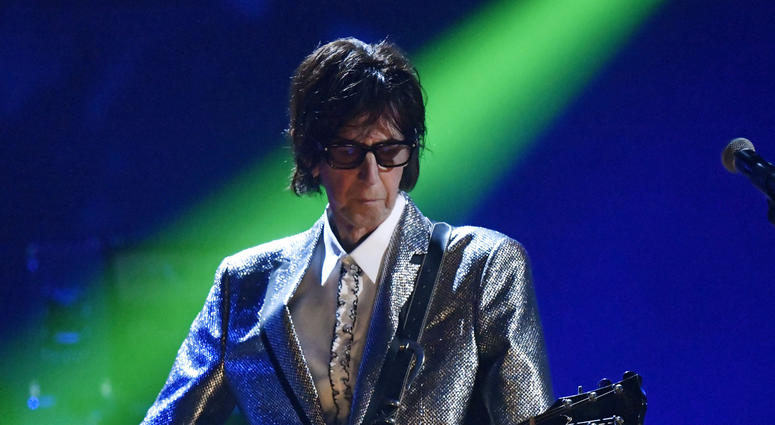 Ric Ocasek, from the Cars, performs during the Rock and Roll Hall of Fame Induction ceremony in Cleveland in 2018. Ric Ocasek, from the Cars, performs during the Rock and Roll Hall of Fame Induction ceremony in Cleveland in 2018.