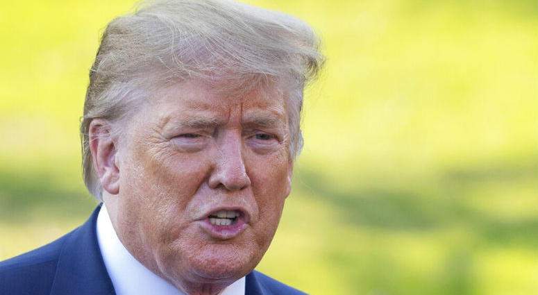 President Donald Trump speaks before leaving the White House, Monday, Sept. 16, 2019, in Washington. President Donald Trump speaks before leaving the White House, Monday, Sept. 16, 2019, in Washington.