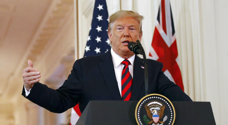 President Donald Trump speaks during a news conference with Australian Prime Minister Scott Morrison in the East Room of the White House, Friday, Sept. 20, 2019, in Washington. President Donald Trump speaks during a news conference with Australian Prime Minister Scott Morrison in the East Room of the White House, Friday, Sept. 20, 2019, in Washington.