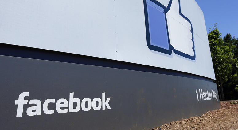 A sign at Facebook headquarters in Menlo Park, Calif. A sign at Facebook headquarters in Menlo Park, Calif.