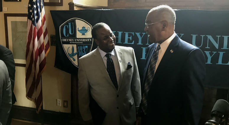 Left: Cheyney University President Aaron A. Walton Left: Cheyney University President Aaron A. Walton