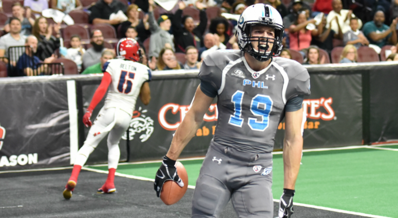 Wide receiver Aaron Wascha has caught 21 touchdown passes this season for the Philadelphia Soul. Wide receiver Aaron Wascha has caught 21 touchdown passes this season for the Philadelphia Soul.