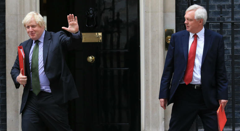 From left: Foreign Secretary Boris Johnson and Secretary of State for Exiting the European Union David Davis are shown in 2016. Both have resigned from the government. Foreign Secretary Boris Johnson and Secretary of State for Exiting the European Union David Davis are shown in 2016. Both have resigned from the government.