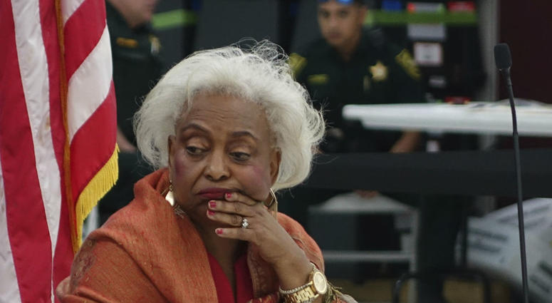 Broward County Supervisor of Elections Brenda Snipes listens to reports Sunday, Nov. 18, 2018, at the Broward Supervisor of Elections office in Lauderhill, Fla. Broward County Supervisor of Elections Brenda Snipes listens to reports Sunday, Nov. 18, 2018, at the Broward Supervisor of Elections office in Lauderhill, Fla.
