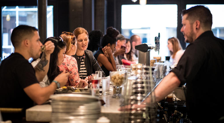 Restaurant Week patrons enjoy the meal deals at Oyster House on Sansom Street. Restaurant Week at Oyster House