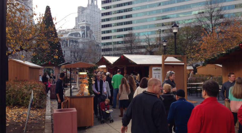 Christmas Village in LOVE Park Christmas Village in LOVE Park