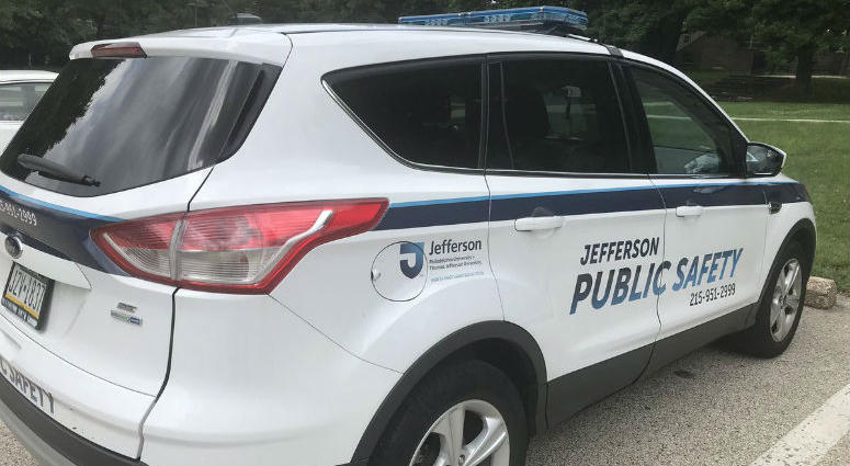 Jefferson University campus security vehicle.