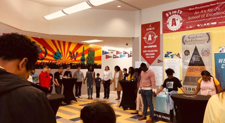 The Transform Church congregation has now gathered at West Philadelphia High School for more than a year. The Transform Church congregation has now gathered at West Philadelphia High School for more than a year.