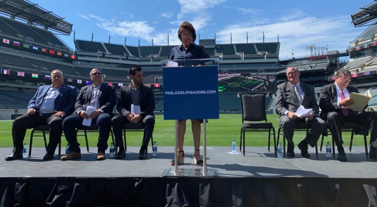 the Philadelphia Convention and Visitor's Bureau has an update on the city's bid to be one of 16 North American host cities for the 2026 FIFA World Cup. the Philadelphia Convention and Visitor's Bureau has an update on the city's bid to be one of 16 North American host cities for the 2026 FIFA World Cup.