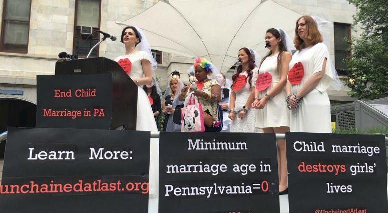 A rally at City Hall looks to build support for a bill that would end child marriage in PA. Child Marriage Rally