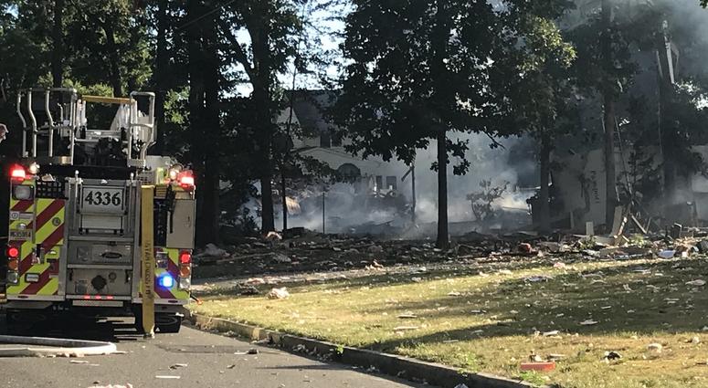irst responders in Gloucester County at the scene of a house explosion. Gloucester County House Explosion