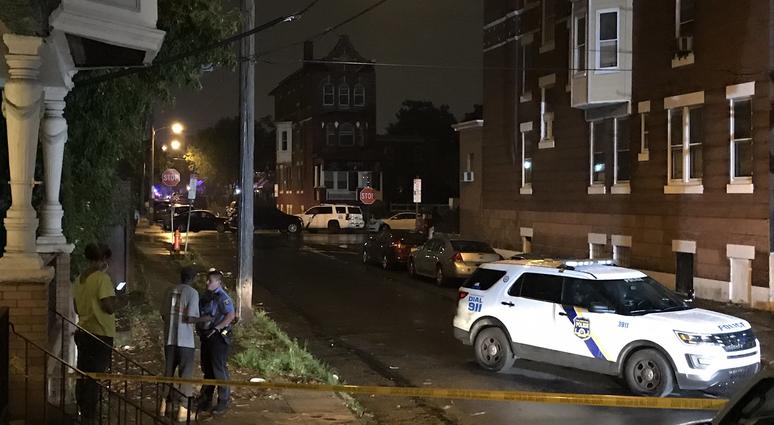 Scene near the house near Broad Street and Erie Avenue.