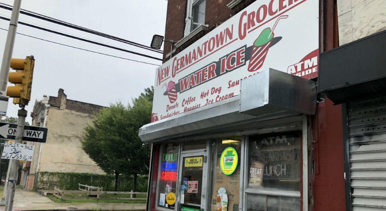 New Germantown Grocery and Water Ice store at Germantown Avenue and Somerset Street. There's a new millionaire in Germantown.