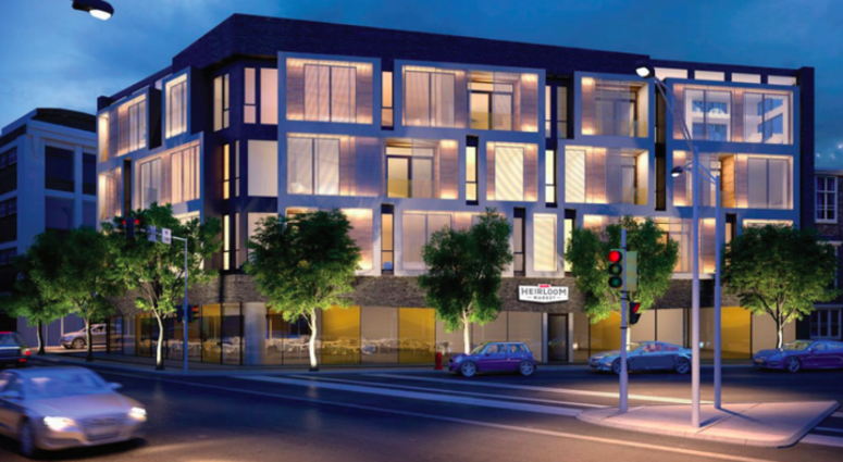 An artist rendering of Giant Heirloom Market at 23rd and Bainbridge streets Giant Heirloom Market