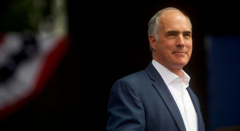 PHILADELPHIA, PA - SEPTEMBER 21: Senator Bob Casey (D- PA) addresses supporters before former President Barack Obama speaks during a campaign rally for statewide Democratic candidates on September 21, 2018 in Philadelphia, Pennsylvania. PHILADELPHIA, PA - SEPTEMBER 21: Senator Bob Casey (D- PA) addresses supporters before former President Barack Obama speaks during a campaign rally for statewide Democratic candidates on September 21, 2018 in Philadelphia, Pennsylvania.