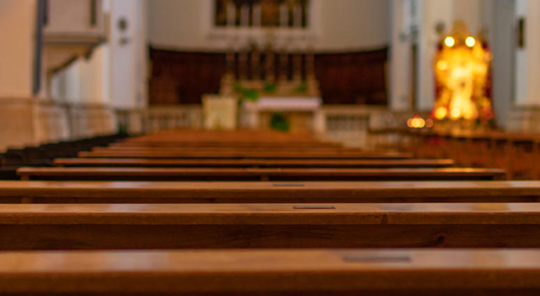 Church benches in the Catholic Church. Church benches in the Catholic Church.