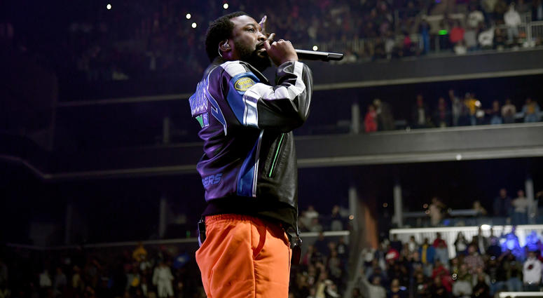 Meek Mill performs onstage during the 4th Annual TIDAL X: Brooklyn at Barclays Center of Brooklyn on October 23, 2018 in New York City. Meek Mill