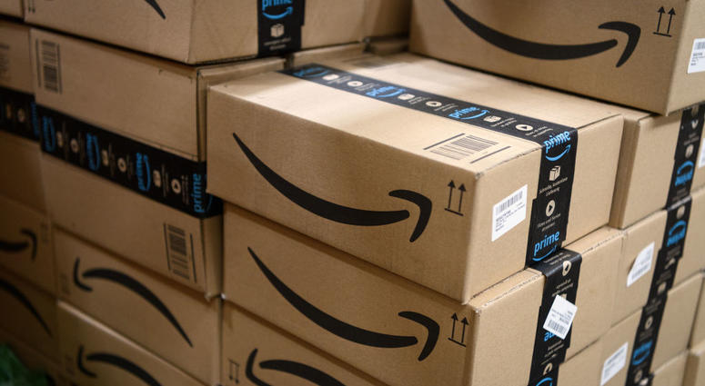 Items in "Amazon Prime" branded packaging are seen at the Amazon Fulfillment Centre on November 14, 2018 in Hemel Hempstead, England. Items in "Amazon Prime" branded packaging are seen at the Amazon Fulfillment Centre on November 14, 2018 in Hemel Hempstead, England.