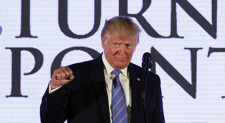 President Donald Trump addresses the Teen Student Action Summit July 23, 2019 in Washington, D.C. Donald Trump