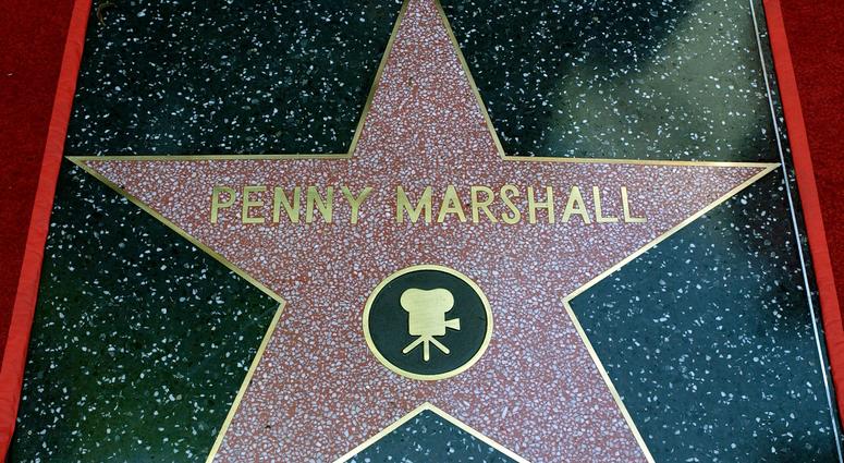 Actress Penny Marshall received a star at ceremony honoring her and actress Cindy Williams on the Hollywood Walk of Fame on Aug. 12, 2004 in Hollywood, California. Penny Marshall's star