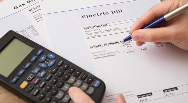 Electric bill. Electric bill.
