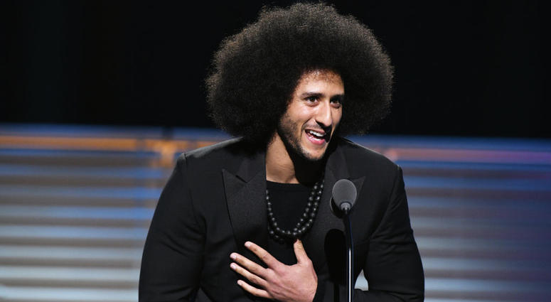 Colin Kaepernick receives the SI Muhammad Ali Legacy Award during SPORTS ILLUSTRATED 2017 Sportsperson of the Year Show on Dec. 5, 2017 at Barclays Center in New York City. Colin Kaepernick