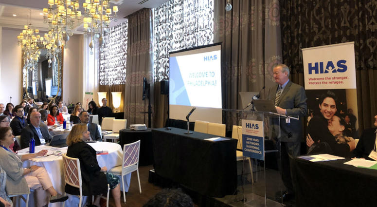 Mayor Jim Kenney welcomes the national conference for refugee advocacy group HIAS to Philadelphia. Mayor Jim Kenney welcomes the national conference for refugee advocacy group HIAS to Philadelphia.