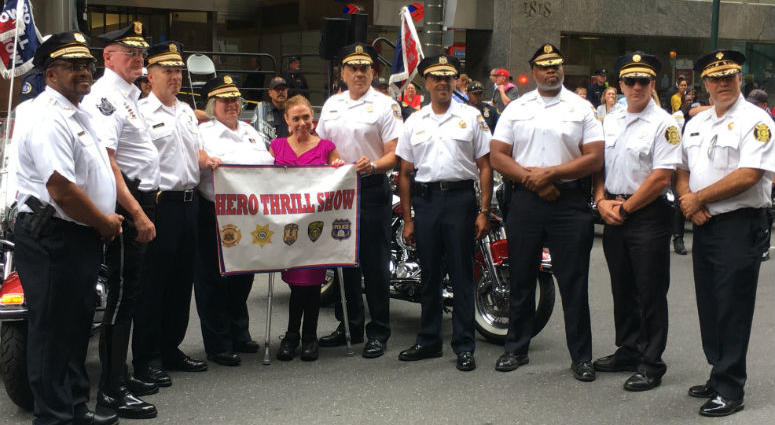 Organizers of the 64th annual Hero Thrill Show held a pep rally in Center City Wednesday to whip up some exciting for the upcoming event. Organizers of the 64th annual Hero Thrill Show held a pep rally in Center City Wednesday to whip up some exciting for the upcoming event.