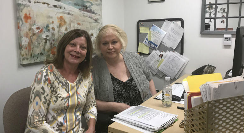 Bucks County Community College's Janet Baker (L) and Karen Souvigney. Bucks County Community College is offering free healthcare courses, and it's all about filling a hole in a fast growing industry.