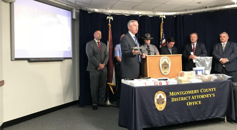 Montgomery County District Attorney Kevin Steele said the drug bust centered on five high-level dealers, including David Cooper. Montgomery County District Attorney Kevin Steele said the drug bust centered on five high-level dealers, including David Cooper.