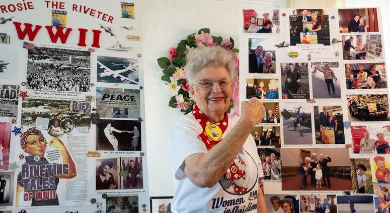Mae Krier was 17 when she left for Boeing in Seattle, where she worked from 1943 to 1945. While American men were off fighting World War II overseas, women here on the homefront stepped up to the plate to do whatever was needed.