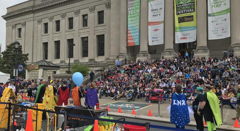 Nine days of science fun and educational events throughout the region culminated Saturday with a big science carnival outside the Franklin Institute. Science Carnival