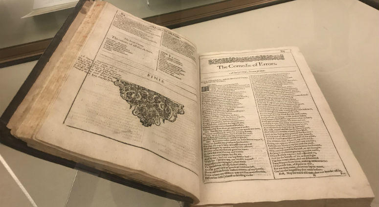 Markings in the margin of a rare Shakespeare book at the Free Library of Philadelphia is now believed to be done by a famous 17th century poet. Markings in the margin of a rare Shakespeare book at the Free Library of Philadelphia is now believed to be done by a famous 17th century poet.