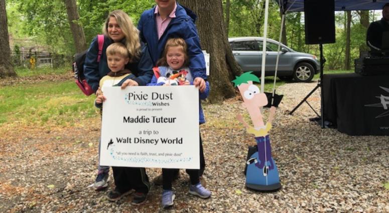 Pixie Dust Wishes granted a Disney World getaway to a Montgomery County second grader and her family. Pixie Dust Wishes granted a Disney World getaway to a Montgomery County second grader and her family.