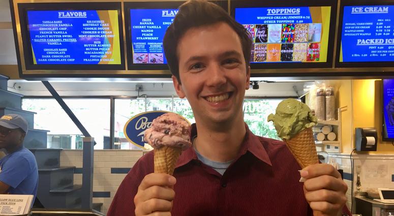 Alex Bassett Strange, ice cream virtuoso and Philly Ice Cream Scoop festival organizer, says more than 14 vendors will participate in the event at Reading Terminal Market. Alex Bassett Strange