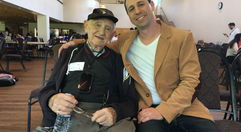 David Wisnia and grandson Avi speak to Jack Barrack Hebrew Academy students for Holocaust Remembrance Day. On Holocaust Remembrance Day Thursday, the students of Jack Barrack Hebrew Academy hosted a special guest who told his story of survival.