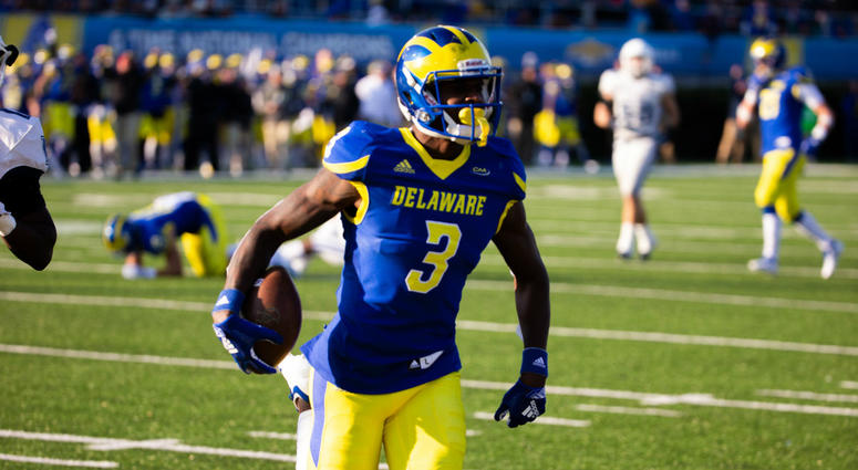 Delaware redshirt senior wide receiver Joe Walker Delaware redshirt senior wide receiver Joe Walker
