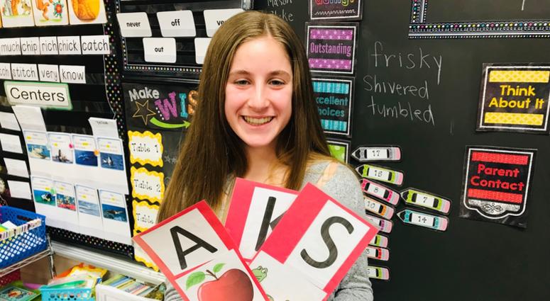 Jordan Grabelle, 14, has spent half of her life promoting literacy. She started Love Letters for Literacy to promote reading at an early age. Jordan Grabelle, 14, has spent half of her life promoting literacy.