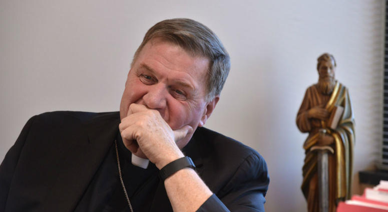 Cardinal Joseph W. Tobin at the Archdiocese in Newark NJ. Feb. 14, 2017. Cardinal Joseph W. Tobin at the Archdiocese in Newark NJ. Feb. 14, 2017.